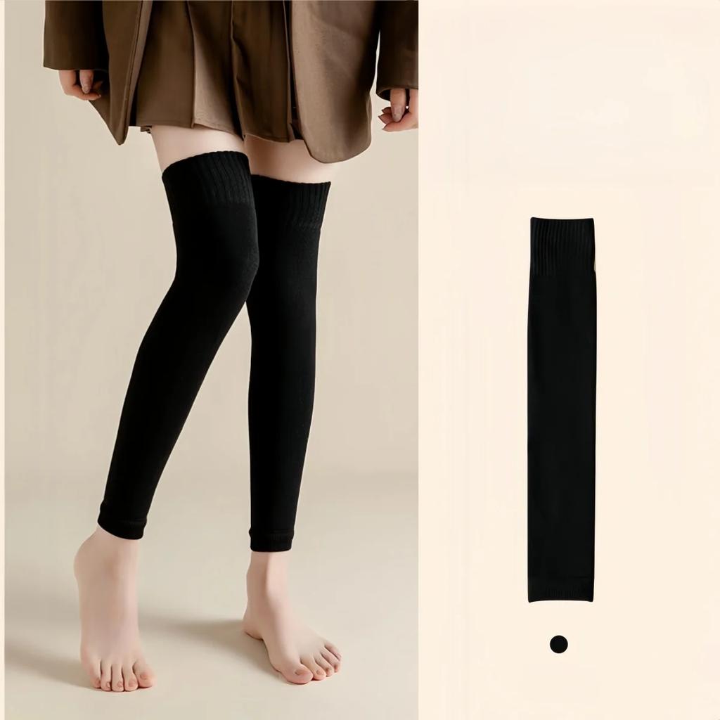 1 пара осенне-зимних модных теплых носков выше колена длиной 50 см, длинные свободные носки до бедра, комплект гетр для женщин