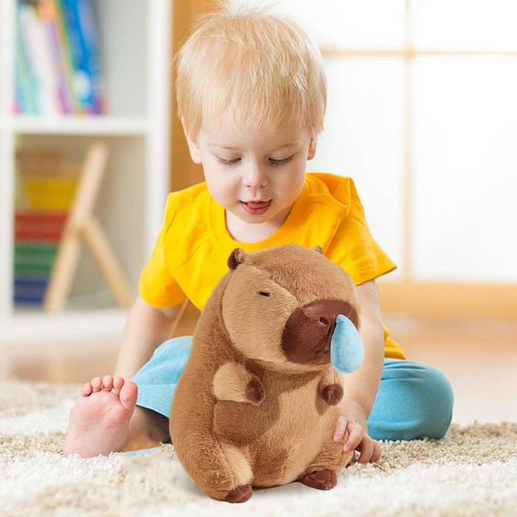 Мягкая игрушка капибара с длинным носом, сопливая плюшевая игрушка капибара, вытягиваемая плюшевая игрушка капибара, мультяшная плюшевая фигурка капибары, мягкая текстура, для капибары