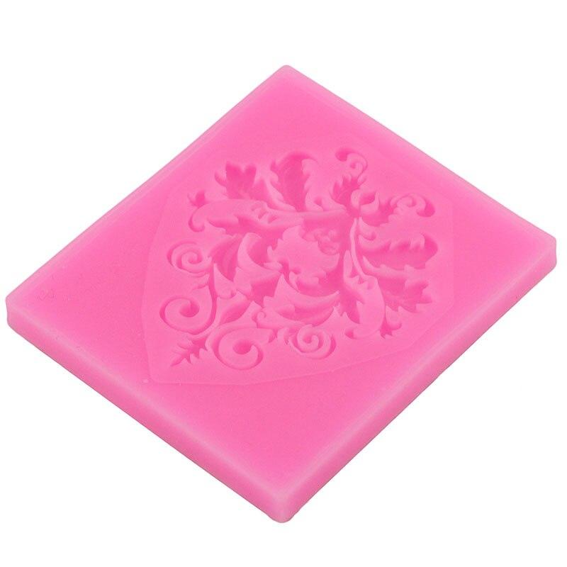 DIY Sugar Craft Frame Border Silicone Mold Scroll Relief Fondant Cake Decorating Tools Cupcake Baking Candy Chocolate Moulds