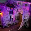 DAZONGE Spider Webs Halloween Decorations, Stretchy Halloween Beef Netting Spider Web, Spooky Spider Web Decorations for Haunted