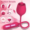 Rose Shape Vagina Sucking Vibrator G-spot Masturbation Nipple Sucker Oral Licking Clitoris Stimulation Sex Toys for Women