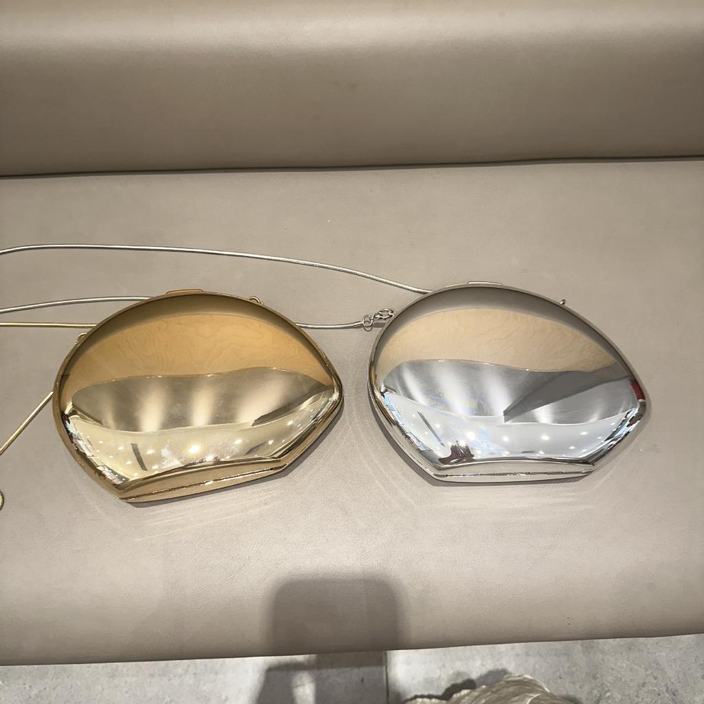 Niche Design металлическая акриловая женская сумка через плечо изысканная модная обеденная сумка в форме гусиного яйца через плечо