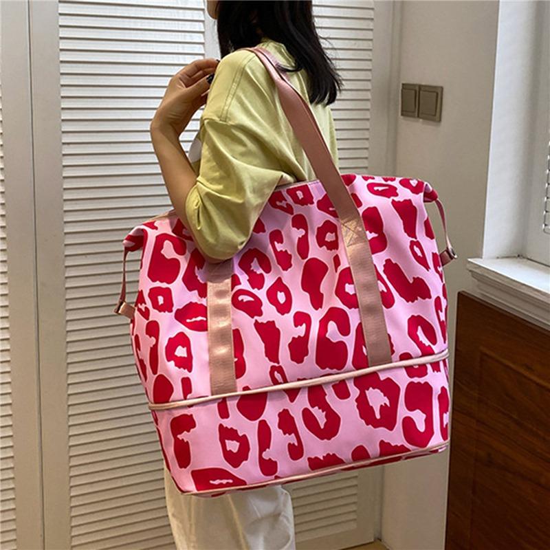 Дорожная сумка для коротких поездок, для деловых поездок, большая вместительная сумка для багажа, посадочная сумка с коровьим принтом, легкая простая сумка для проживания