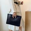 Yogodlns Crocodile Pattern Clutch PU Leather Handbag Fashion Envelope Bag Luxury Phone Coin Purse Party Dinner Bag Ladies Pouch