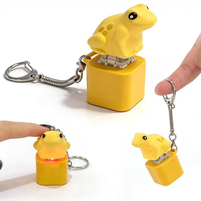 Брелок-кнопка-фиджет "Шахта Чайки" Clicky USB-клавиатура Светодиодный Звуковой Портативный Игрушка для снятия стресса для переноски на улице в путешествиях