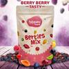 Fabeato 9-в-1 Premium Berries Mix 200 г | Богат антиоксидантами | Хороший источник пищевых волокон | Сушеная клюква, черная смородина, клубника, ягоды годжи