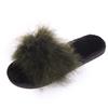 Fashion Fashion Fluffy Faux Fur Slippers for Women Soft Plush Open Toe Home Slippers Woman Autumn Winter Indoor Cozy Furry Flat Slides