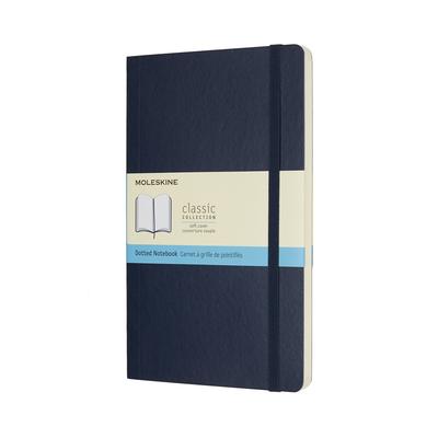Moleskine Блокнот Классический блокнот Мягкая обложка Точка Большая Широкий x 21 см Сапфирово-синий QP619B20 (13см в длину)