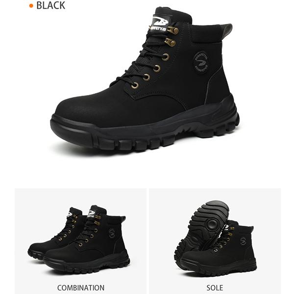 Labor Insurance Shoes Men's Waterproof Oil Abrasion-resistant Non-slip Work Shoes Steel-toed Shoes Safety Shoes Work Boots