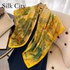 High-quality Luxurious Silk Scarves Headband Scarfs Neck Scarf For Women Chain Silk Scarf Women's Decorative Shawl