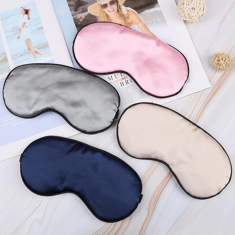 1 Pcs Eye Mask Soft Padded Travel Night Sleeping Blindfold Sleep Aid Shade Cover