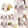 Плюшевая подушка-собака с мягким полиэфирным наполнителем для уютного домашнего декора и в качестве идеи для подарка
