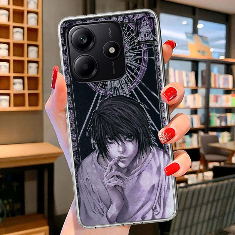 Чехол для телефона N-Note D-Death L Lawliet для Xiaomi Redmi Note 15 14 13 12 11 10 Pro Plus 14S 12S 11S 11T 11E 10S Мягкий чехол-бампер R
