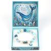 Metal Tube Ocean Themed Bracelet Elastic Floral Print Crystal Bracelet  Party Favors
