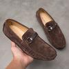 Suede Leather Penny Loafers Men Shoes Luxury Designer Slip-On Man Moccasins Boat Male Footwear Men Casual Shoes Men's Flats 2024