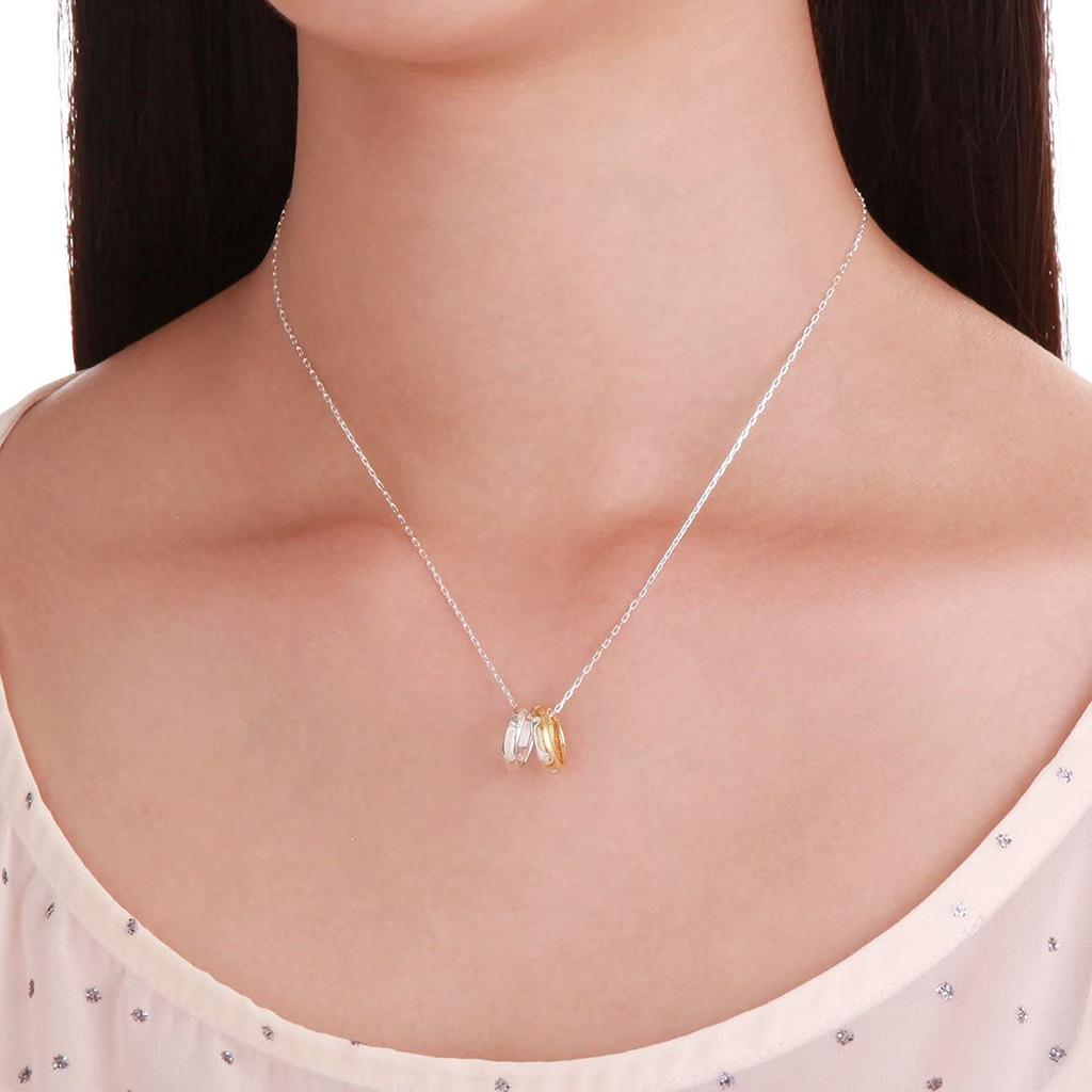 THE KISS Winnie the Pooh Pair Set of Men and Wrapping Bag BOX Included [The Kiss] [Disney Collection] & Piglet/Silver Necklace, 2, Women, Couples,