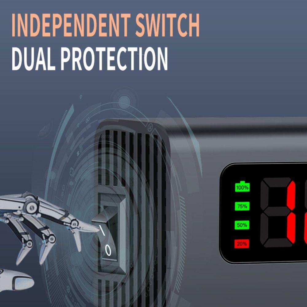 Универсальный автомобильный инвертор DC 12В/24В в 220В Зарядное устройство USB/Type C QC 3.0 Автомобильный преобразователь Розетка Многофункциональный цифровой дисплей