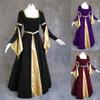 Halloween Cosplay Medieval Renaissance Costumes Princess Flare Sleeve Woman Dress Skinny Retro Palace Gothic Ball Gown Halloween