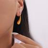 New Titanium Steel Simple Long Water Drop Earrings Fashionable Versatile Stud Earrings Personalized Earrings
