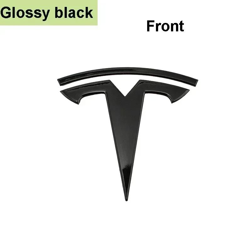 Для Tesla Model 3 Mode Y Сплав Цинка Автомобильная Наклейка Логотип на Передний Капот Стиль Эмблема на Задний Багажник Авто Кузова с Радианом Аксессуары