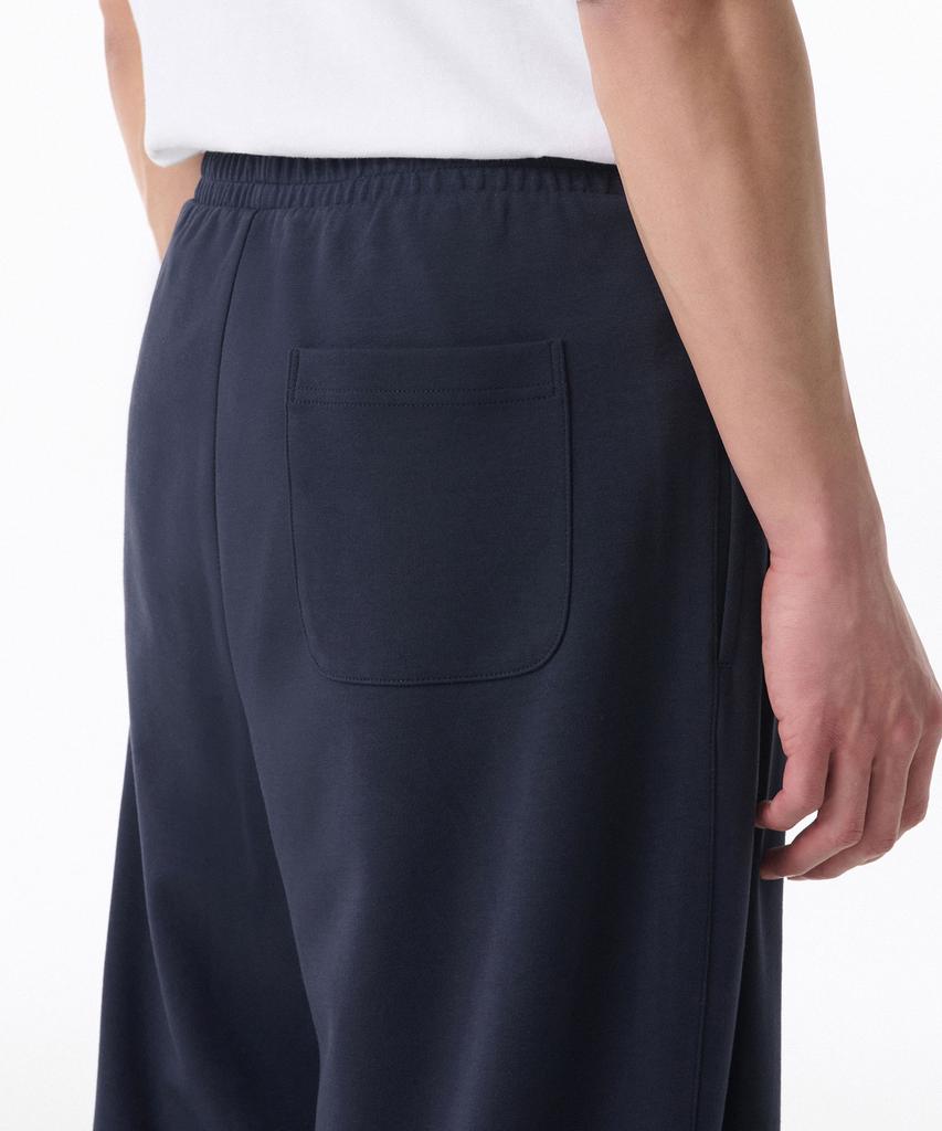 MUSINSA STANDARD [Cooltandard] Two-Tuck Wide Lounge Sweatpants [Navy]