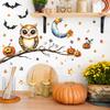 Хэллоуин Мультяшные Ветви Совы Летучие мыши Тыквы Спальня, Гостиная Украшение дома Наклейки на стены