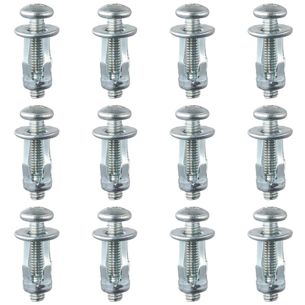 12Pcs M5 X 25 Petal Nuts Petal Screw Anchors Thins Fixings Hollow Wall Iron Skin Line