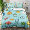 Clock Duvet Cover Set For Kids Teens Boys Girls Lightweight Down Quilt Covers Bedroom Decor 2 Pillowcases 1 Duvet Cover No Quilt