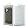 Etui do iPhone 16 Plus Guess brązowy 4G Logo