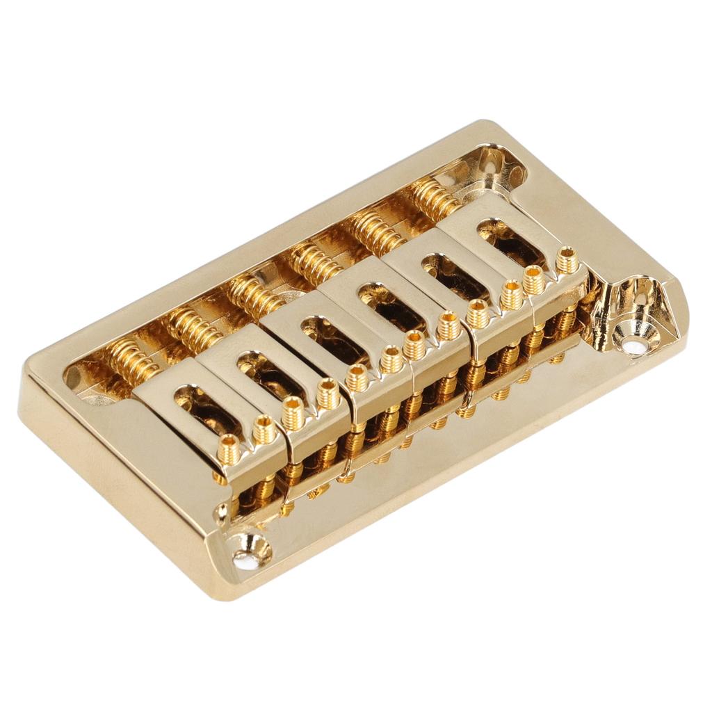 Комплект бриджа для 6-струнной электрогитары, латунный, сквозной, без тремоло, гитарный бридж с ключом для St