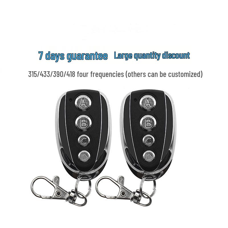 Беспроводной пульт дистанционного управления для гаражных ворот и электрических жалюзи: Металлический, Четыре кнопки, Совместимый с 315/433М