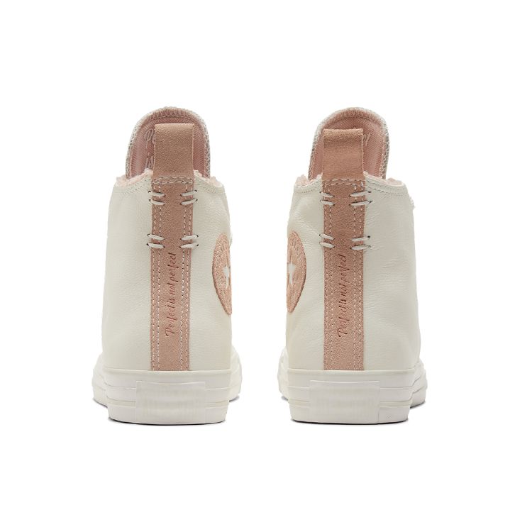 Converse Кеды Chuck Taylor All Star High Perfect Is Not Perfect Винтажный Белый Пыльно-Розовый 573071C Женские Высокие Холщовые Повседневные Кроссовки