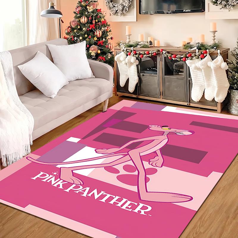 Pink Panther Cartoon Graphic Print Carpet Printing Floor Mats Protective Pad Fashion Doormat