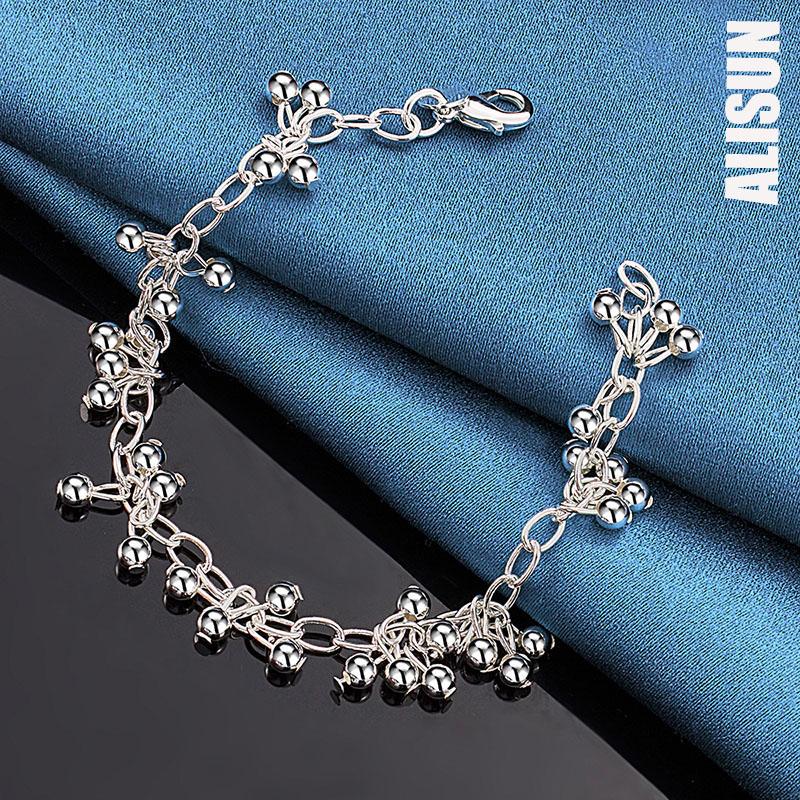 925 Sterling Silver AAA Zircon Heart-shaped Flower Bracelet Fashionable Wedding Jewelry