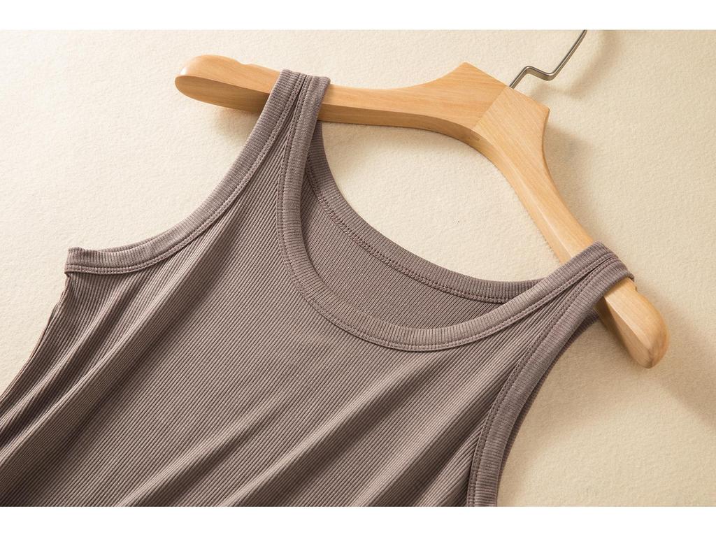 Women's Racerback Cotton Camisole - Sleeveless, Anti-Exposure, Summer Base Layer Top