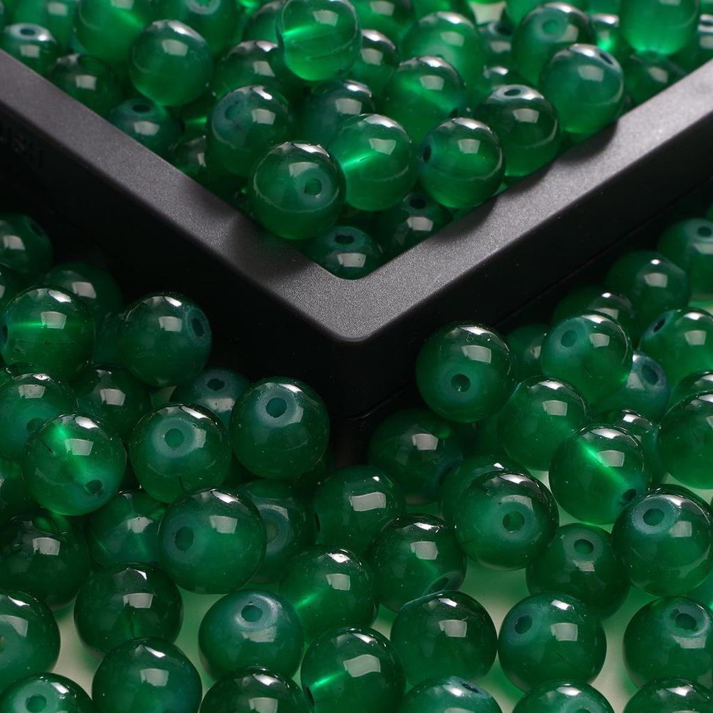Бусины из имитации нефрита 6 мм, однотонные, для изготовления украшений своими руками