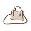 Michael Kors MK Gabby Сумка-тоут на плечо с принтом логотипа для поездок на работу Женские сумки Ванильно-белый Коричневый 35S3G5GS5B-150