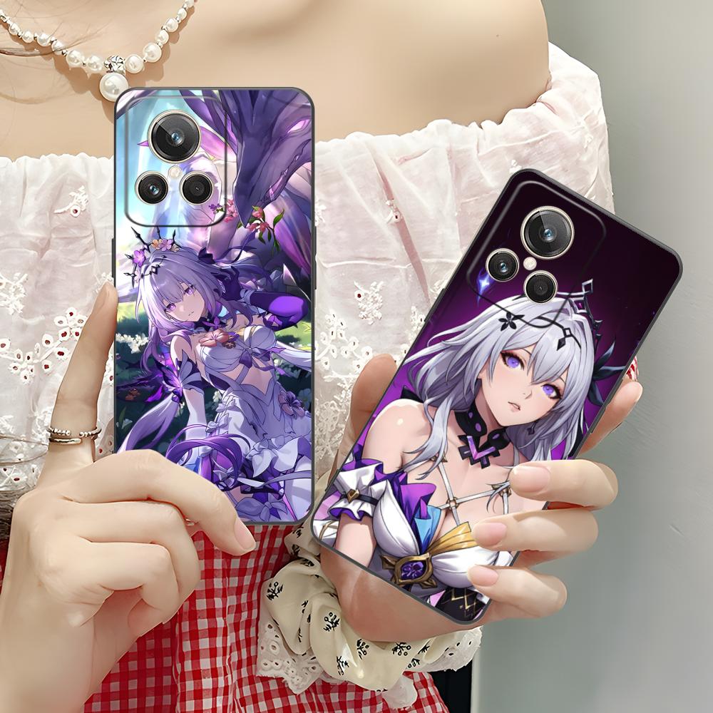 HSR Castorice Матовый TPU Чехол для Мобильного Телефона для Realme GT 8 Neo Pro C75 73 71 C67 65 C55 53 C35 31 C20 15 Цветной Чехол