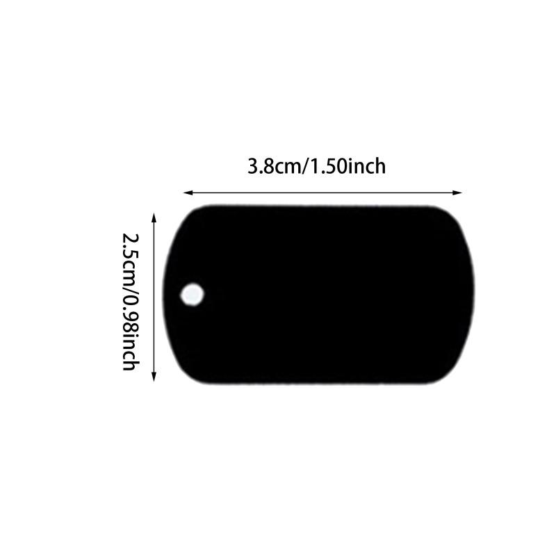 20 шт. алюминиевая пустая прямоугольная бирка для собак с лазерной гравировкой на заказ, ювелирное изделие, кулон, брелок, ожерелье, ошейник для кошек, аксессуары