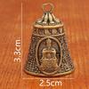 Wutai Mountain Brass Prajnaparamita Sutra Bell Keychain Pendant