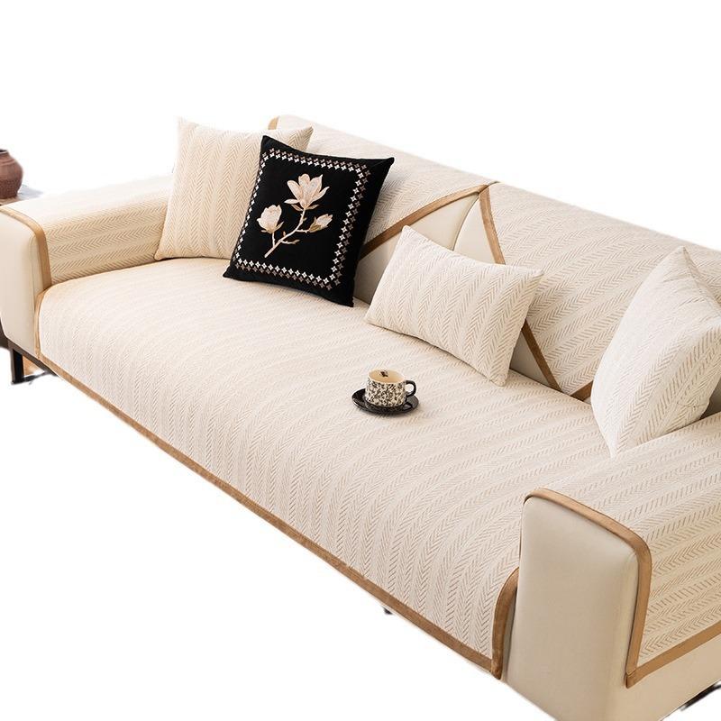 French Medieval Sofa Cushion Universal In All Seasons  New Seat Cushion Cover Cloth Non-Slip Light Luxury Straight Row Sofa Cover