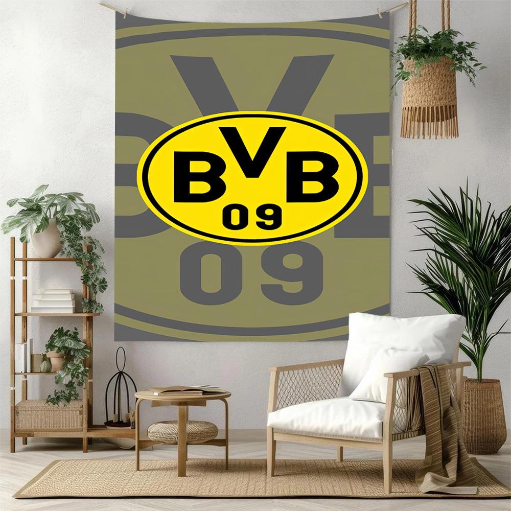 Borussia Dortmund Wall Decor Tapestry Art For Pet Memorial Birthdaywedding Party Backdrop Family Gift