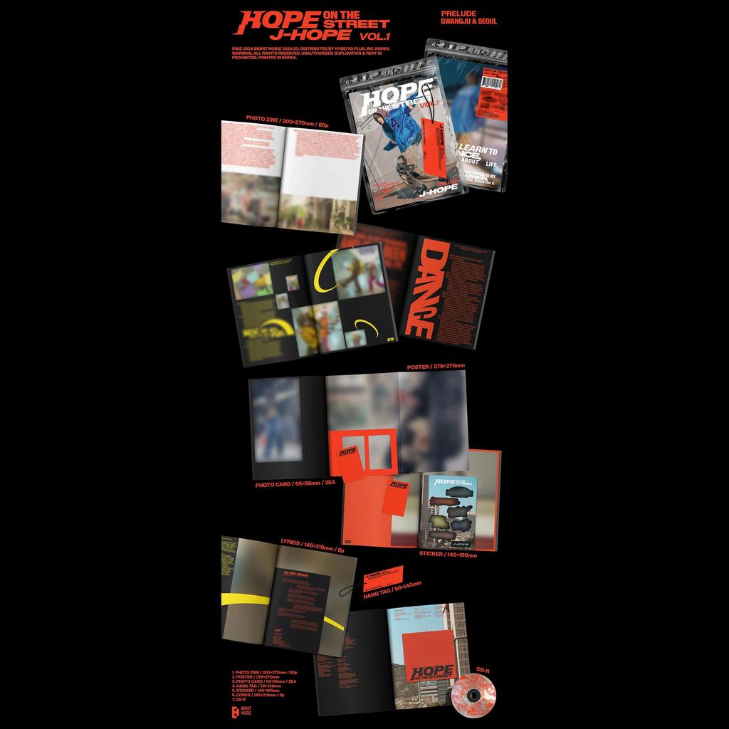 [НАБОР] J-HOPE - HOPE ON THE STREET VOL.1 НАБОР + версия Weverse Albums