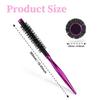 with Smooth Handle Small Curling Brush Styling Hair Brush Nylon Bristles Roller Brush Mini Quiff Roller Portable Curling Brush
