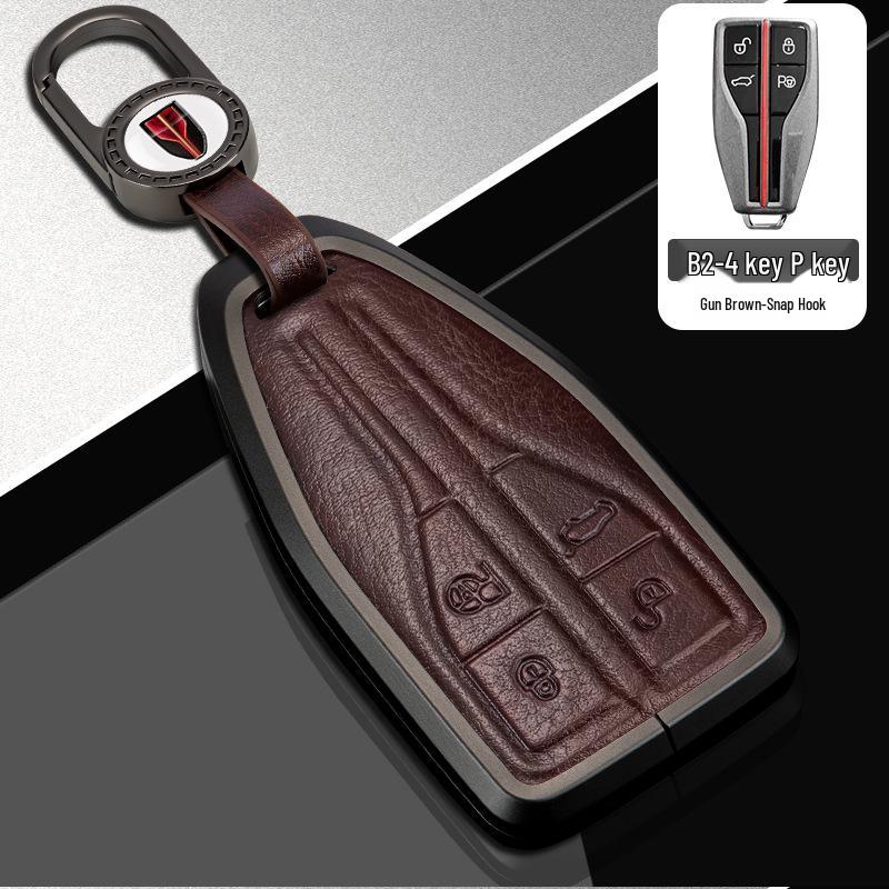 Key Case for Hongqi Models: H5, HS5, EQM5, H7, HS7, H9, H6, HS3 - 2023/24 Premium Car Bag Buckle Shell.