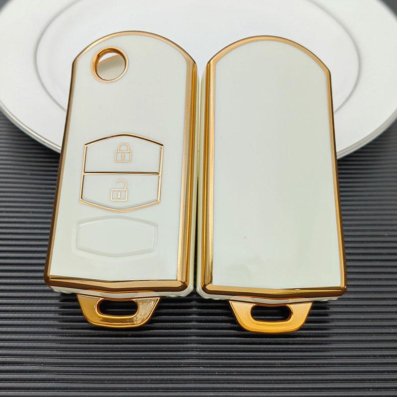 Для Mazda Demio 2 3 5 6 M3 M5 M6 CX-5 CX7 CX9 RX8 MX5 MPV 2/3 кнопки TPU Shell держатель для автомобильного ключа чехол крышка Keyless