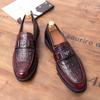 Men's Classic Oxfords Business Flats Casual Leather Shoes Driving Loafers Wedding Shoes Italian Style Mocassins