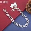 925 Sterling Silver Fashion Pendant Bracelet Wedding Gift Jewelry