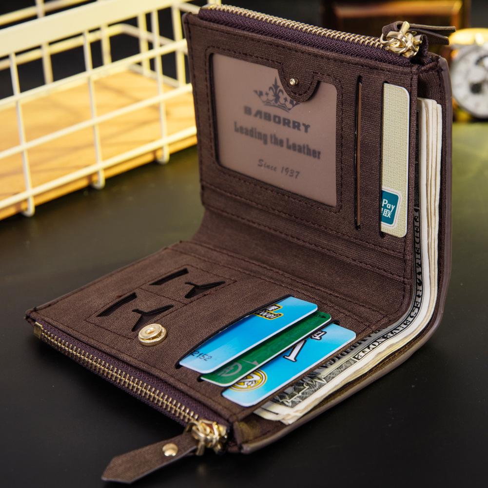 Кошелек RFID Защита от кражи сумка для монет кошелек на молнии кошельки для мужчин с молниями