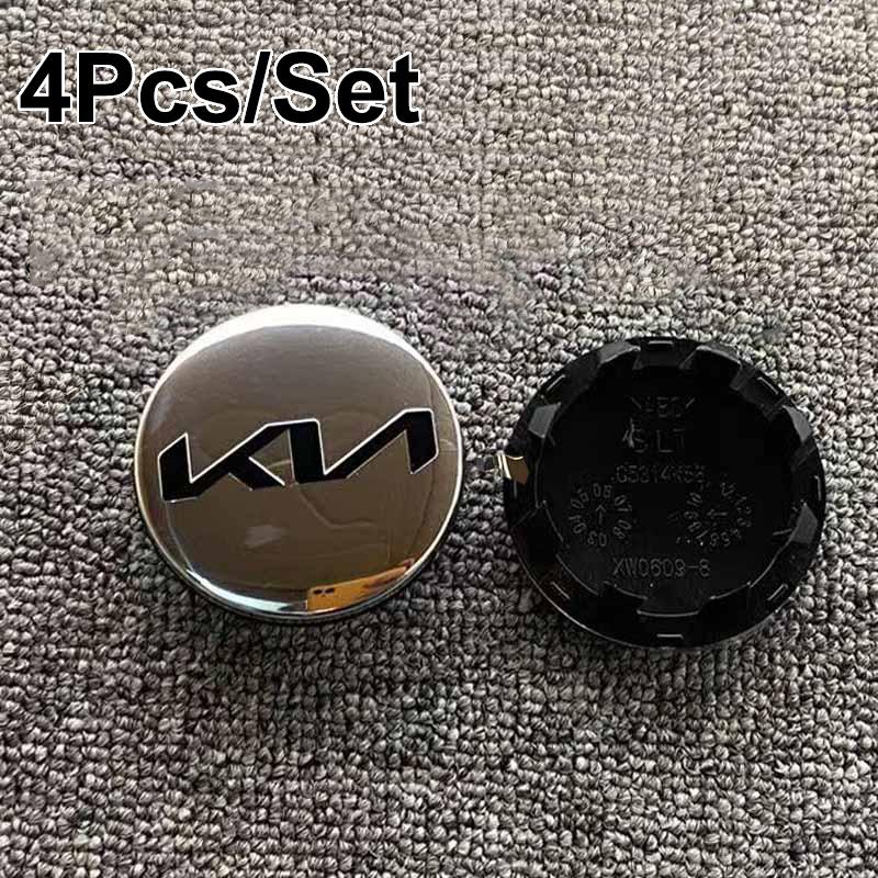 BTQNM1 4Pcs 58mm Car Wheel Center Hub Caps Logo Cover Accessories For KIA K5 K9 Sorento Ceed Sportage Carnival Stinger Forte Niro Caden